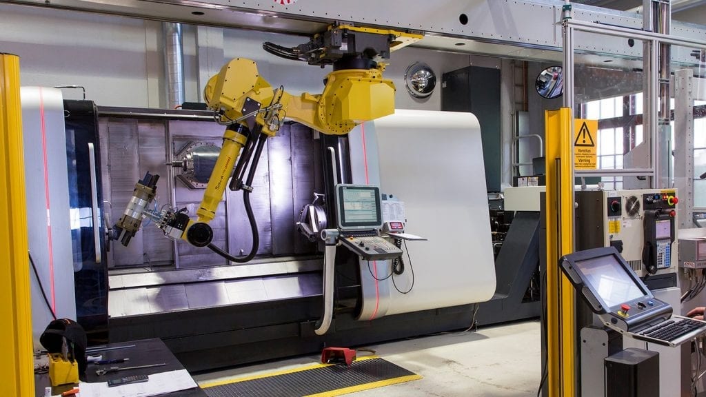 Steigerung der Fertigungsproduktivität und Durchführung unbemannter Schichten mit der robotergestützten Fertigungszelle von Fastems.