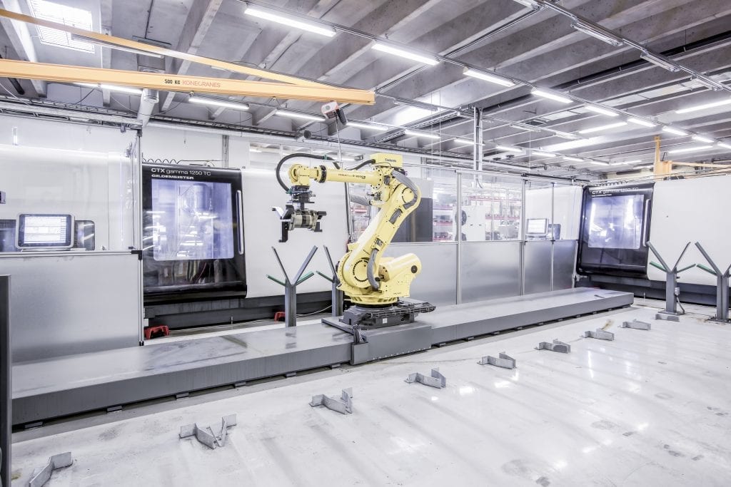 Die Fastems Roboterzelle erhöht die Produktivität und Qualität der Fertigung erheblich.